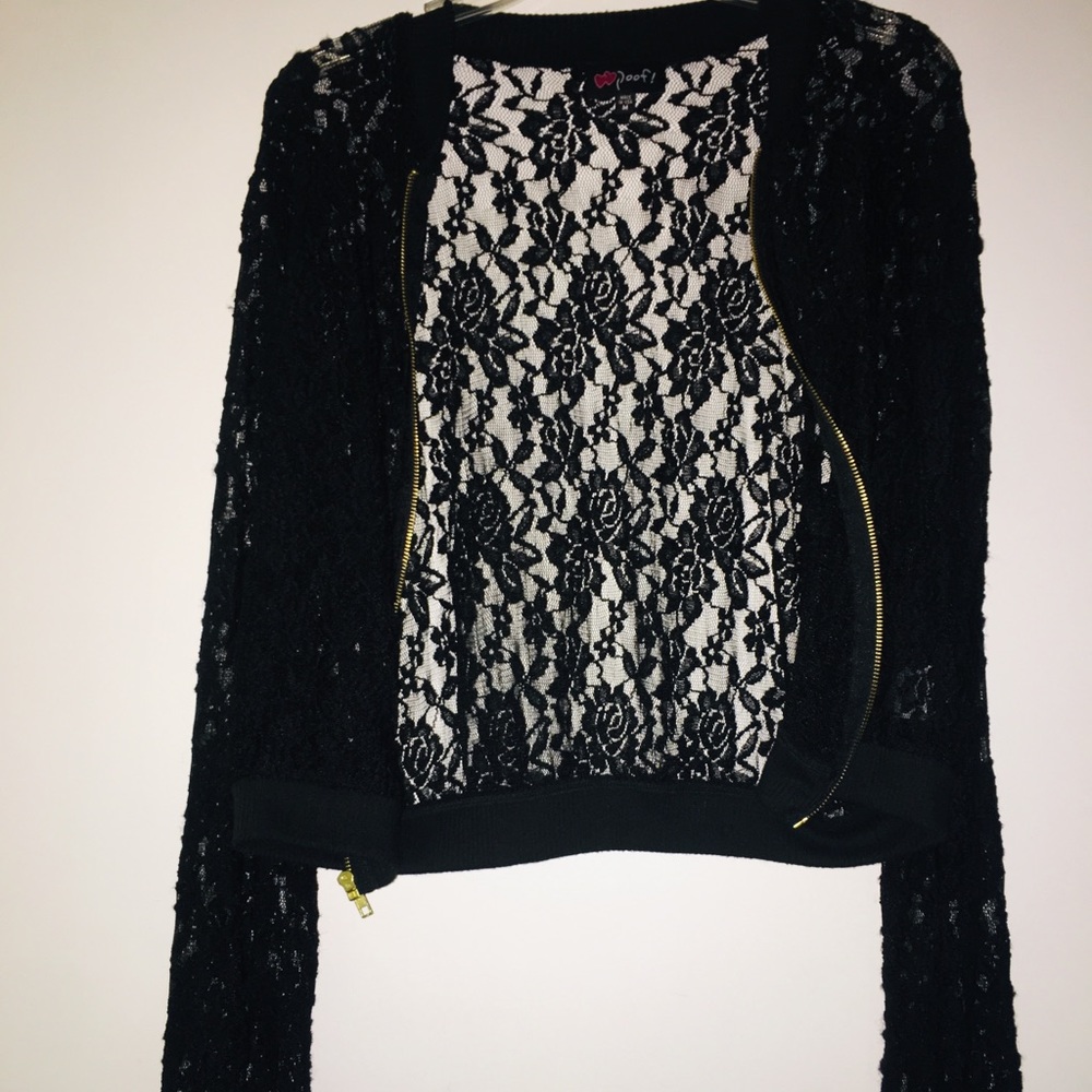 Black lace jacket